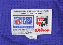 1990s Drew Bledsoe New England Patriots Blue Jersey (MEARS LOA)