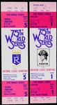 1978 Kansas City Royals Pittsburgh Pirates World Series Ghost Tickets - Lot of 2
