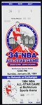 1984 NBA All Star Game McNichols Arena Full Ticket