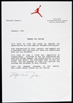 1994 Michael Jordan Chicago Bulls Facsimile Signed Letter on Jumpman Letterhead