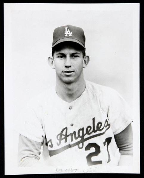 1965 Don Sutton Los Angeles Dodgers 4" x 5" Original Photo