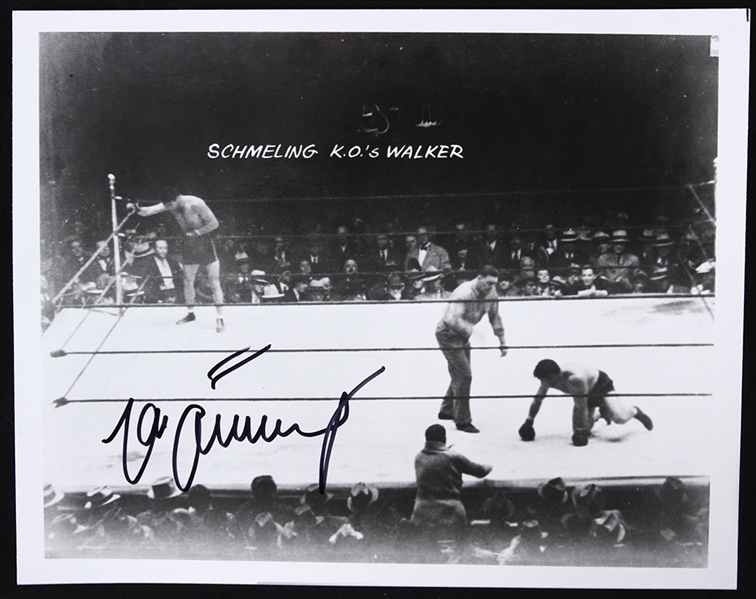 1980s Max Schmeling World Heavyweight Champion Signed 8" x 10" Photo (JSA)