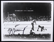 1980s Max Schmeling World Heavyweight Champion Signed 8" x 10" Photo (JSA)