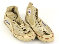 1960s Carmen Basilio World Welter/Middleweight Champion Signed Chuck Taylor All Stars (JSA) Basilio Collection