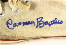 1960's Carmen Basilio World Welter/Middleweight Champion Signed Chuck Taylor All Stars (JSA) Basilio Collection