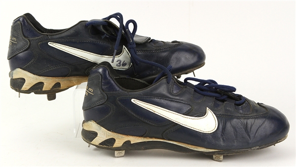 1997 Greg McMichael New York Mets Game Worn Nike Cleats (MEARS LOA)