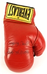 1980s Jake LaMotta World Heavyweight Champion Signed Everlast Boxing Glove (JSA)