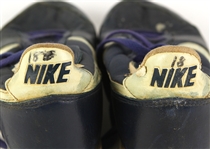 1986-88 Darryl Strawberry New York Mets Signed Game Worn Nike Cleats (MEARS LOA/JSA)