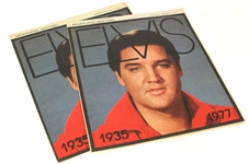 1977 Elvis Presley Milwaukee Sentinel Memorial Section - Lot of 2 