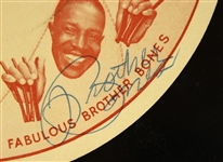1950's Brother Bones Signed Harlem Globetrotters Sweet Georgia Brown Theme Song 10 Record Album 