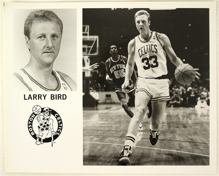 1980s Larry Bird Boston Celtics 8" x 10" Photo