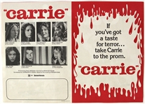 1976 Carrie Two Sided 8.5 x 12 Advert