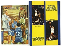 1977-80 Marquette Warriors Basketball Guides - Lot of 2
