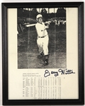 1950s-90s Jerry Witte Signed 9.5" x 12" Framed Display & Cuban Stars Signed Italian League Baseball 