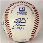 1950's-90's Jerry Witte Signed 9.5 x 12 Framed Display & Cuban Stars Signed Italian League Baseball 