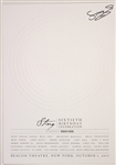 2011 Sting 14" x 20" 60th Birthday Charity Concert Poster 