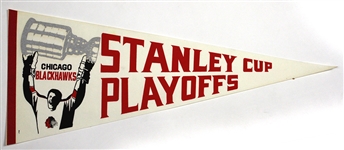 1992 Chicago Blackhawks Stanley Cup Playoffs 29” Full Size Pennant