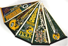 1980-1990s Green Bay Packers 29” Full Size Pennant Collection (19)