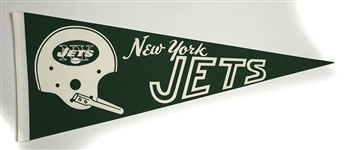 1969 circa New York Jets 29” Full Size Pennant