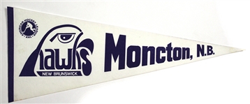 1978-1982 AHL Hockey New Brunswick Moncton, NB 29” Pennant
