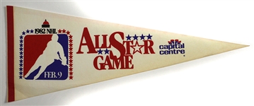 1982 (Feb 9) NHL All Star Game Capital Centre 29” Onsite Pennant