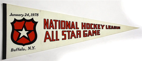 1978 National Hockey League All Star Game 39” Onsite Pennant