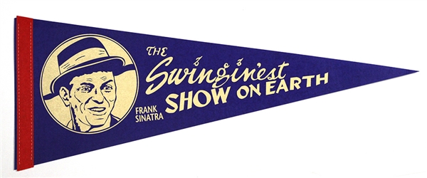 1960s The Swinginest Show On Earth Las Vegas Onsite Concert 24” Pennant
