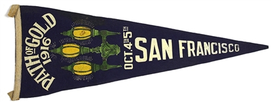 1916 (October 4-5th) Path of Gold San Francisco California 29” Pennant