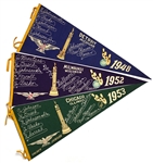 1948-1953 American Bowling Congress 35” Embroidered Pennant (3)