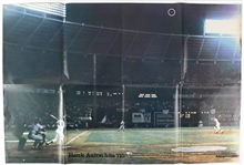 1949-1970s Football Memorabilia Lot & 1974 Hank Aaron Atlanta Braves Poster 