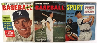1957-1960 Mickey Mantle New York Yankees Magazine Collection (3)