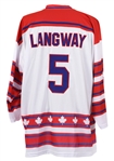 2002 Rod Langway Hockey Hall of Fame Signed Jersey (JSA)