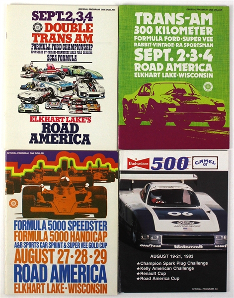 1976-1983 Racing Program Collection (4)