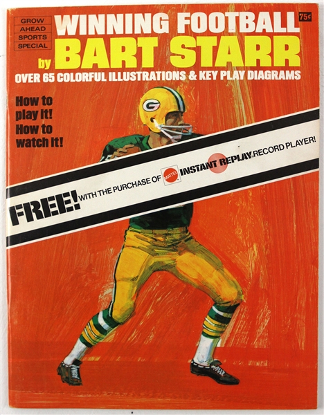 1971 Bart Starr Green Bay Packers Winning Football (Free With Instant Records Purchase) Book Program