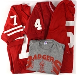 1990's Wisconsin Badgers Football Jersey Collection - Lot of 10 (MEARS LOA)