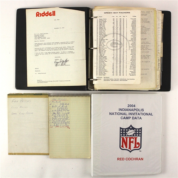 1970s-2000s Red Cochran Green Bay Packers Memorabilia Collection - Lot of 3