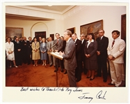 1976-1980 Jimmy Carter 39th US President Autographed 8x10 Color Photo