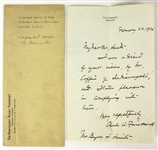 Vice President Charles Fairbanks 6”x10” ALS Official Vice President Stationary (JSA)