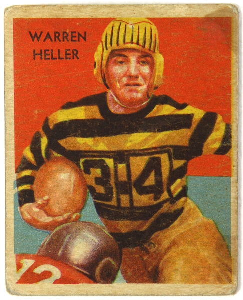 1935 Warren Heller #20 National Chicle Card (From the Bronko Nagurski Collection)