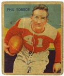 1935 Phil Sorboe #14 National Chicle Card (From the Bronko Nagurski Collection)