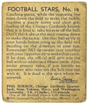 1935 Phil Sorboe #14 National Chicle Card (From the Bronko Nagurski Collection)