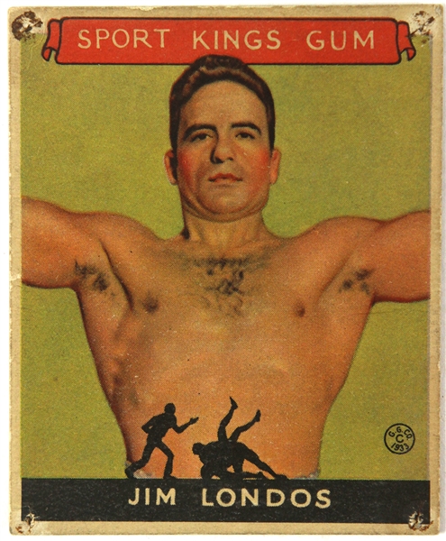 1933 Jim Londos #14 Goudey Sports Kings  (From the Bronko Nagurski Collection)