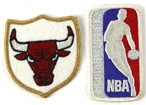 1970s NBA Patch Collection - Lot of 2 w/ Chicago Bulls & NBA 25th Anniversary