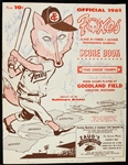 1961 Fox Cities Foxes Des Moines Demons Multi Signed Program w/ 26 Signatures Including Earl Weaver, Dave McNally & More (JSA)