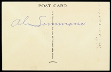 1953-63 Al Simmons Philadelphia Athletics White ArtVue Hall of Fame Postcard