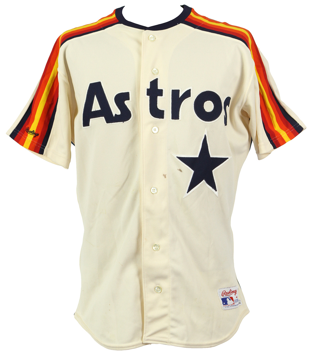 Lot Detail - 1991 Rob Mallicoat Houston Astros Cream Jersey (MEARS