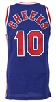 1992-93 Marice Cheeks Game Worn Autographed New Jersey Nets Road Jersey (MEARS LOA, JSA)