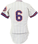 #6 1980 New York Mets Game Worn Home Pinstriped Jersey (MEARS LOA)