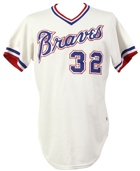 1981 Steve Bedrosian Atlanta Braves Game Worn Home Jersey (MEARS LOA)