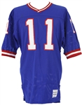 1980s #11 New York Giants Sand-Knit Jersey (MEARS LOA)